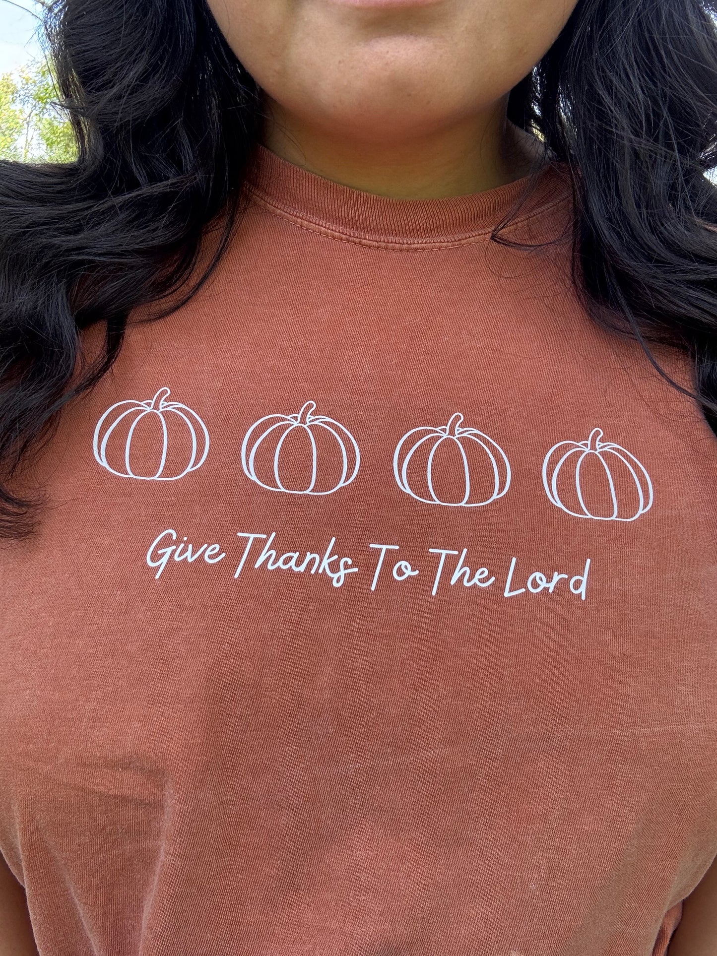 Give Thanks To The Lord Pumpkin Tee