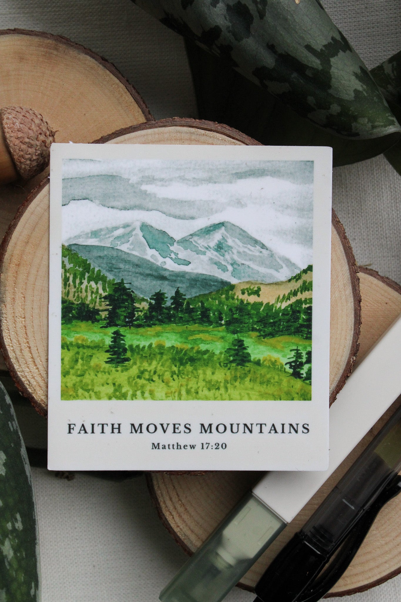 Faith Moves Mountains Sticker