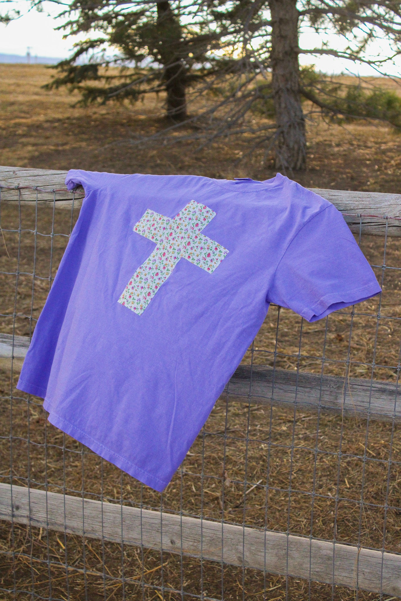 Floral Cross Tee
