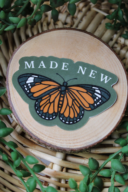 Made New Butterfly Sticker