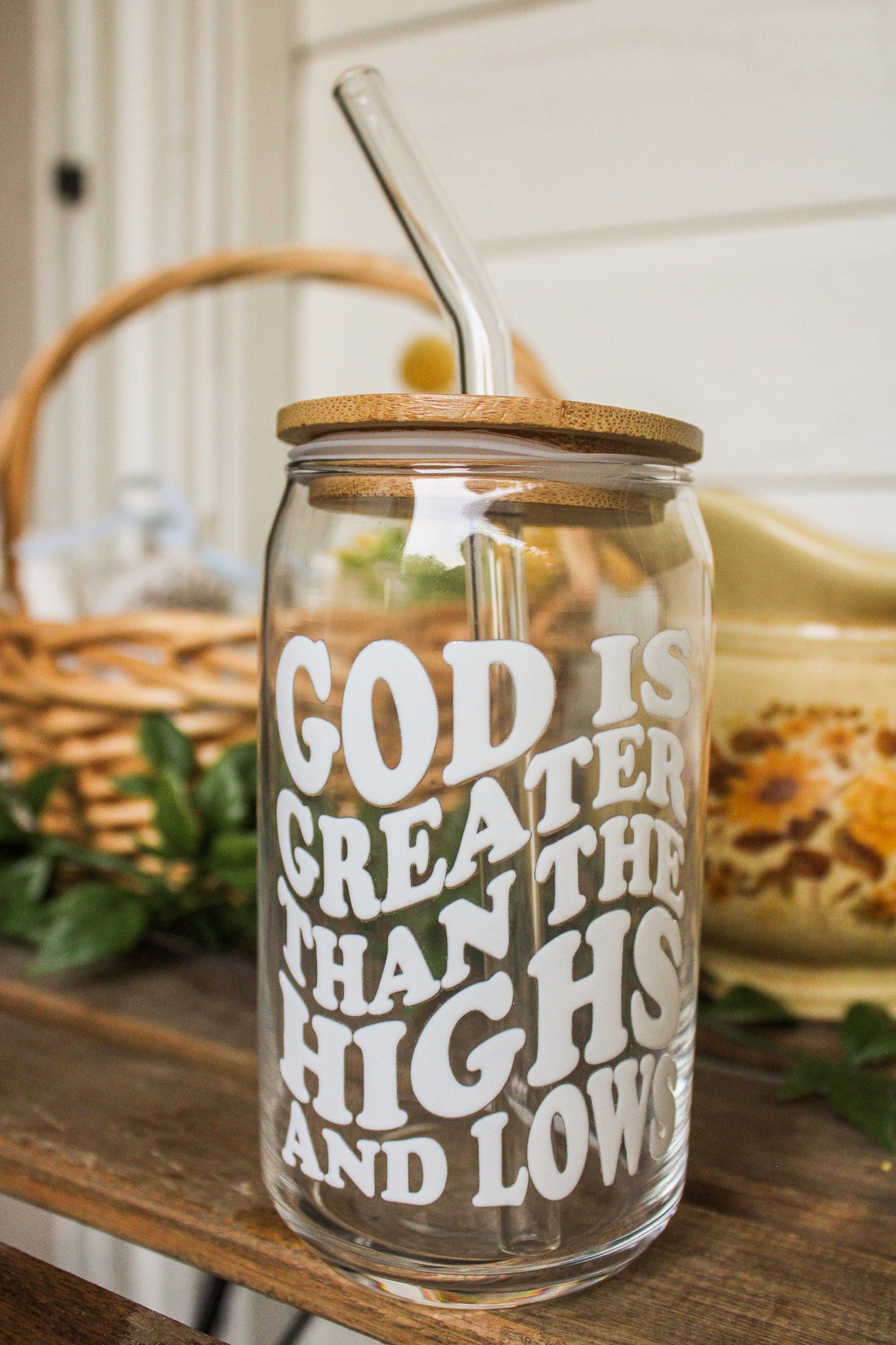 God Is Greater Glass Cup