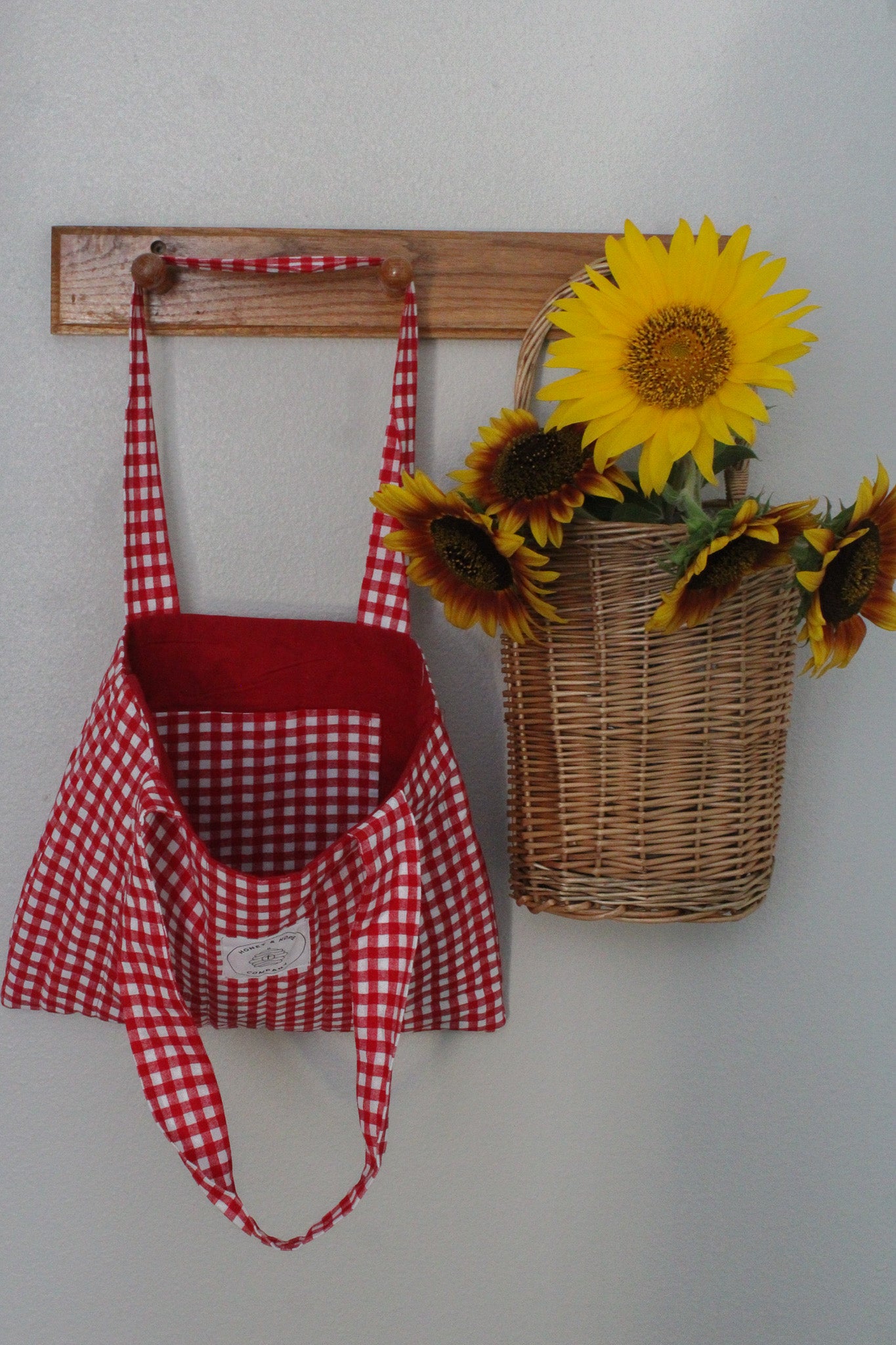 Red Plaid Bible Tote