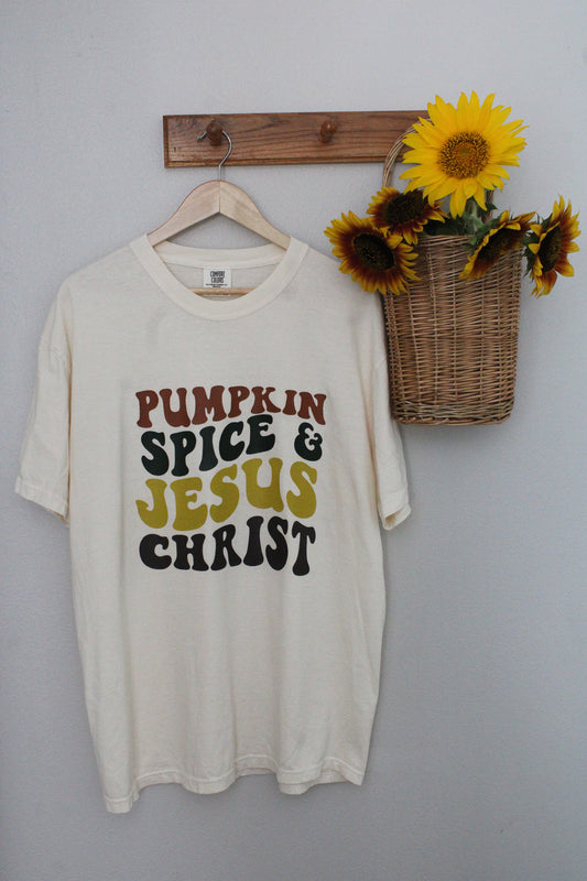 Pumpkin Spice & Jesus Christ Tee