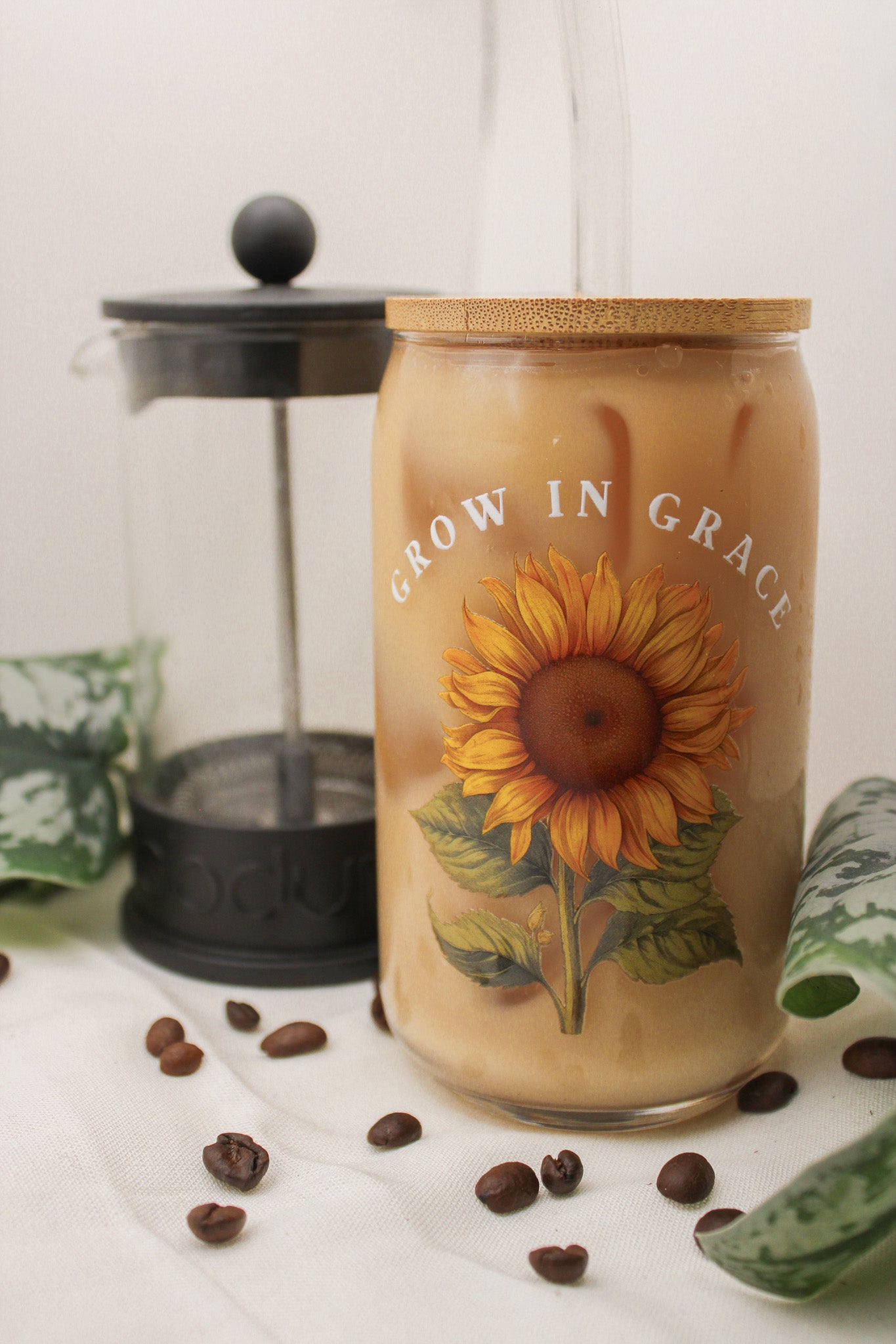 Grow In Grace Glass Cup