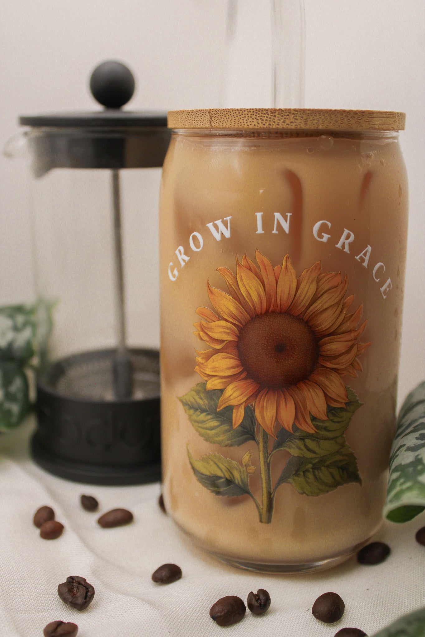 Grow In Grace Glass Cup