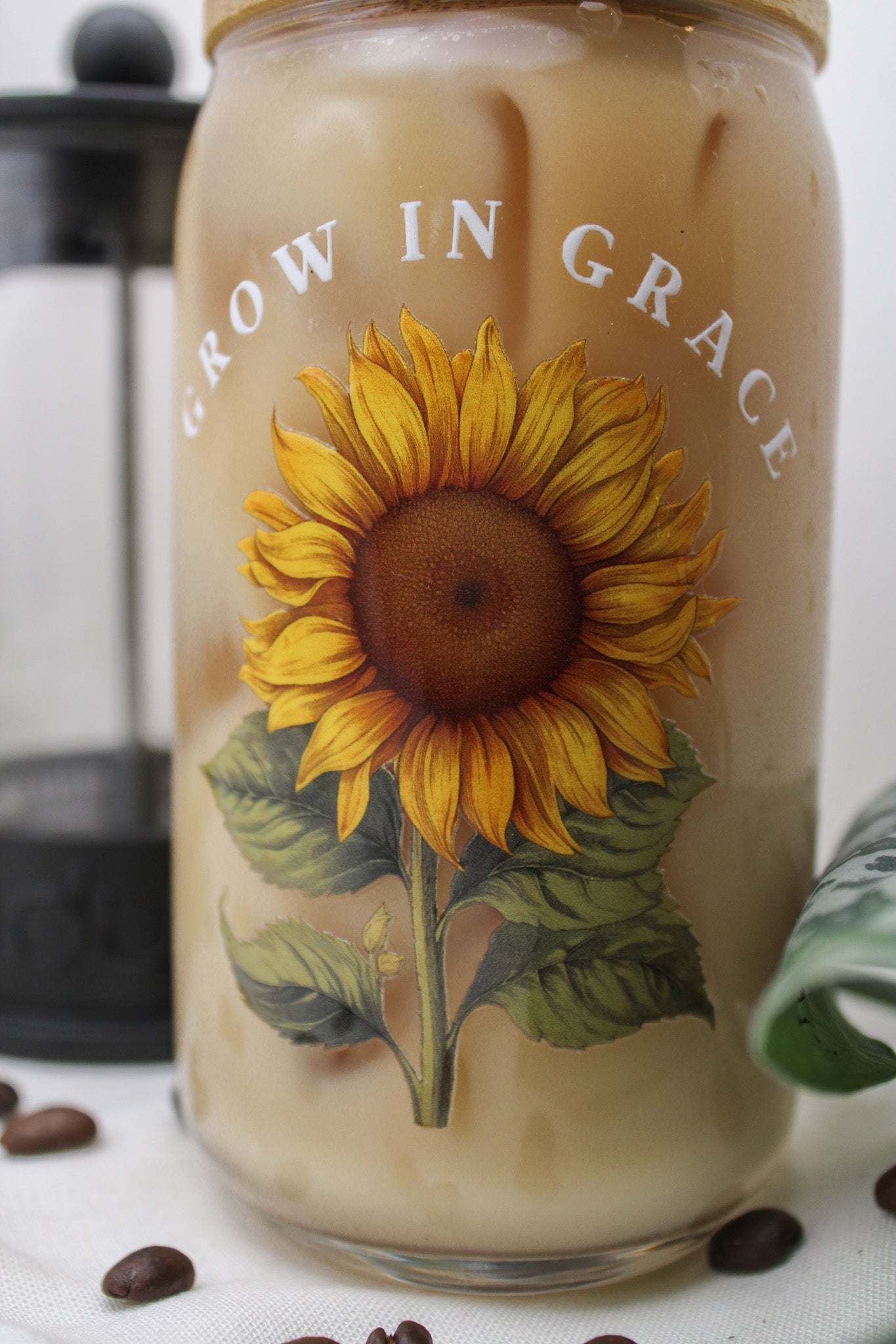 Grow In Grace Glass Cup