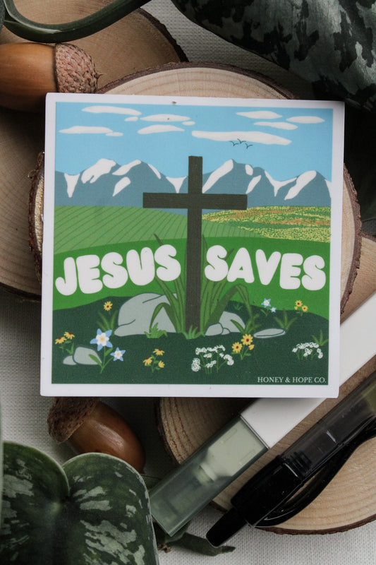 Jesus Saves Sticker