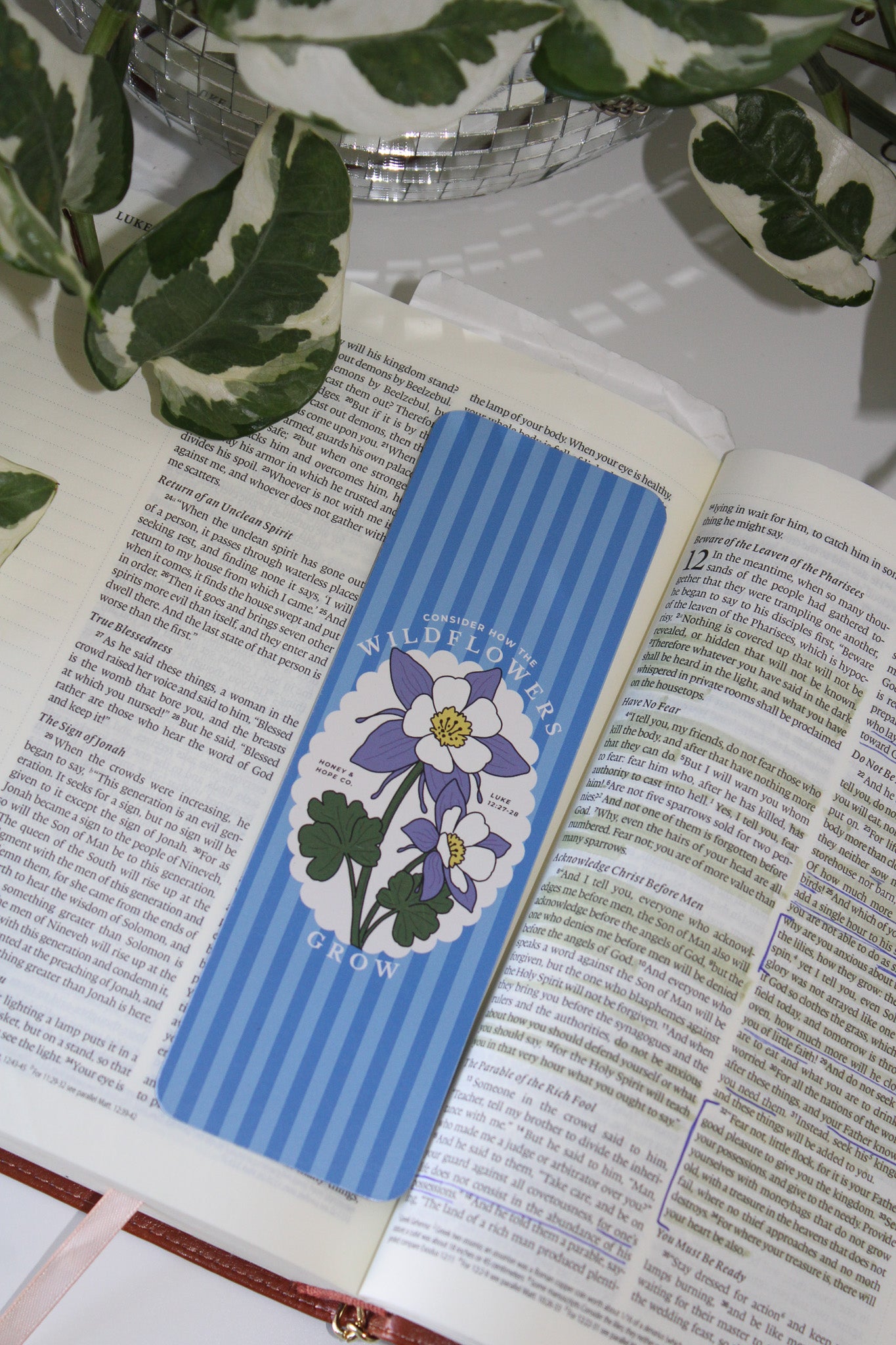 Consider How The Wildflowers Grow Bookmark