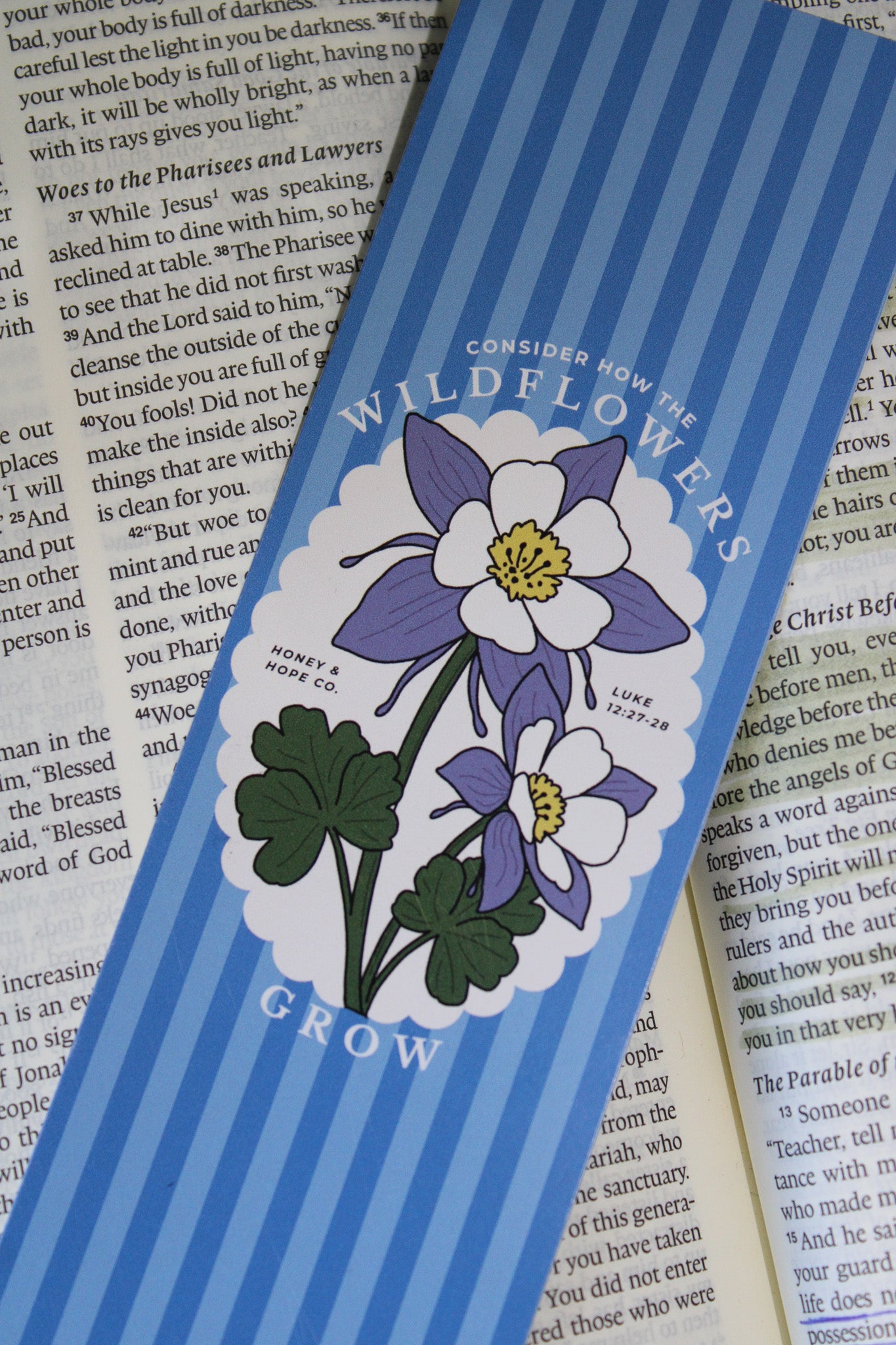 Consider How The Wildflowers Grow Bookmark