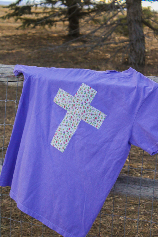 Floral Cross Tee